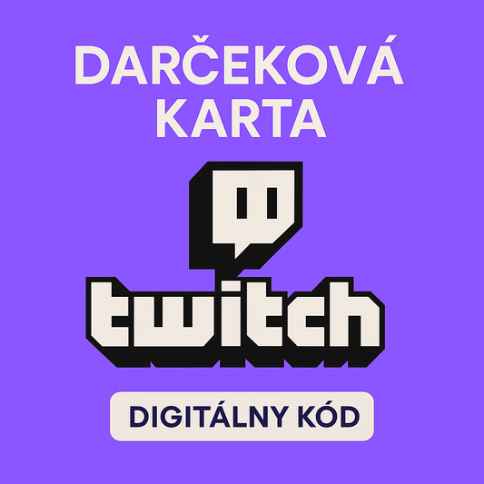 Twitch Darčeková Karta